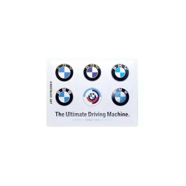 Nostalgic Art Tin Sign BMW Logos The Ultimate Driving Machine 30 x 40 cm