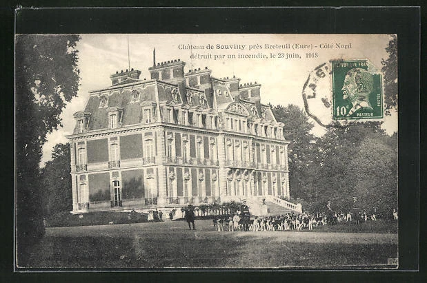 CPA Breteuil, Chateau de Souvilly, Cote Nord 1925