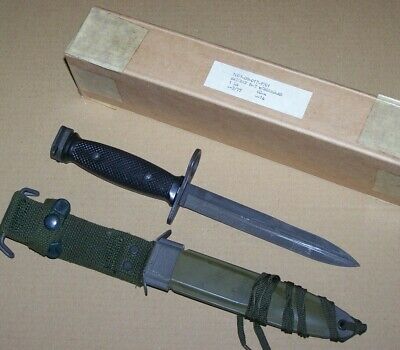 Knife US M7 BOC Imperial Vietnam War Era & M8A1 Scabbard USGI USMC NOS