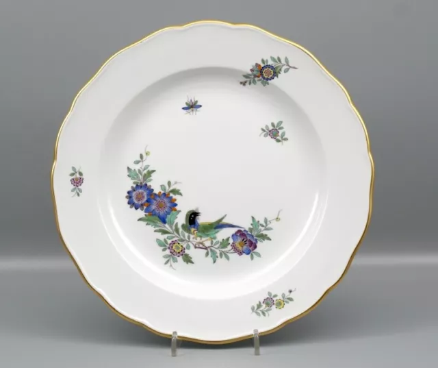 Meissen Speiseteller Indische Blumen, Fels & Vogelmalerei. 1 Wahl.