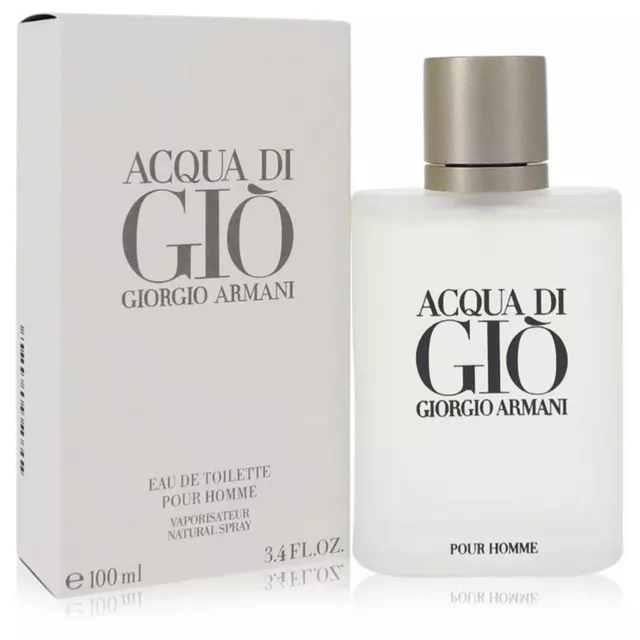 Acqua Di Gio Cologne by Giorgio Armani Men Perfume EDT Fragrance 3.4 oz Spray