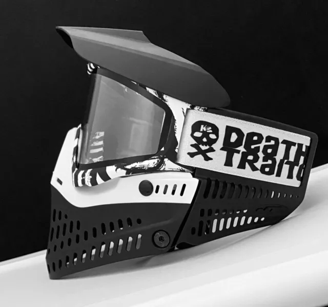 NEW JT Proflex Exclusive Zebra Paintball Mask Goggle Thermal Lens White Black