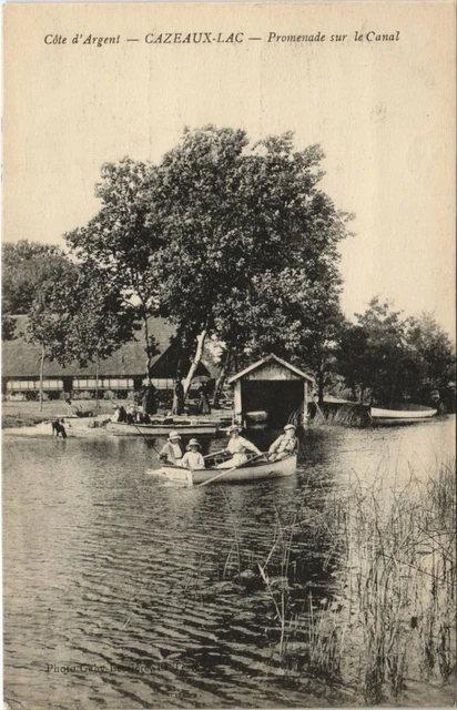 CPA Cote d'Argent - CAZEAUX-Lac - Promenade sur le Canal (140082)
