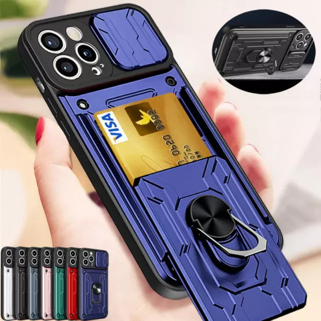 Stoßfeste Handy Hülle Für iPhone 14 13 Pro Max 12 11 XR XS 8 Tasche Ständer Case