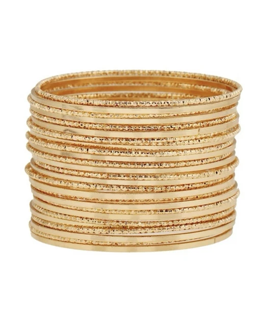 Lot De 27 Bracelets Dorés Pour Femme - Style Jonc Multi-rangs - Neuf Sans Emballage