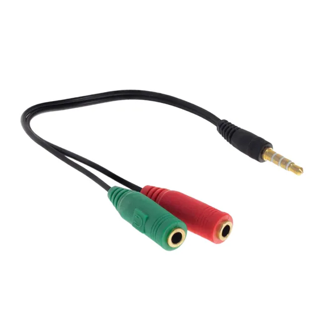 3.5mm   Adapter, Y Splitter Audio Cable, Microphone and Headphone Connector