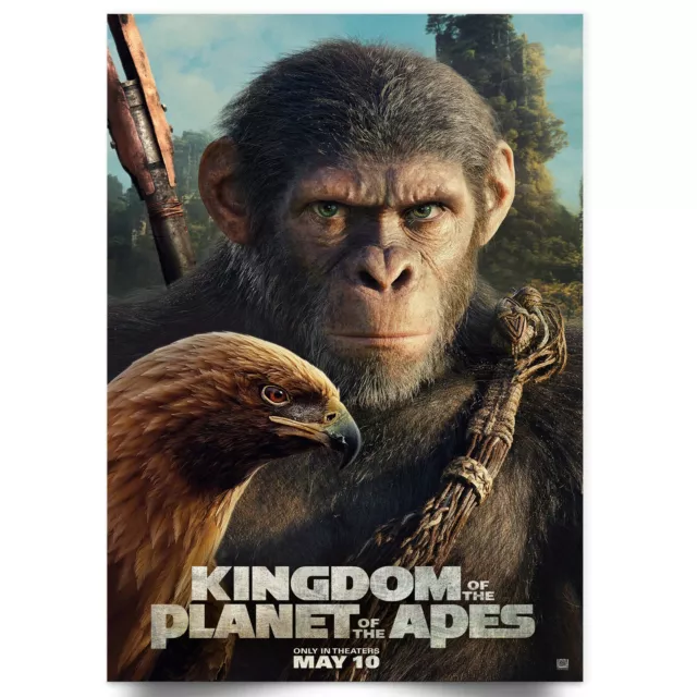 Kingdom of the Planet of the Apes Movie Poster 2024 Film Print - A5 A4 A3 A2 A1