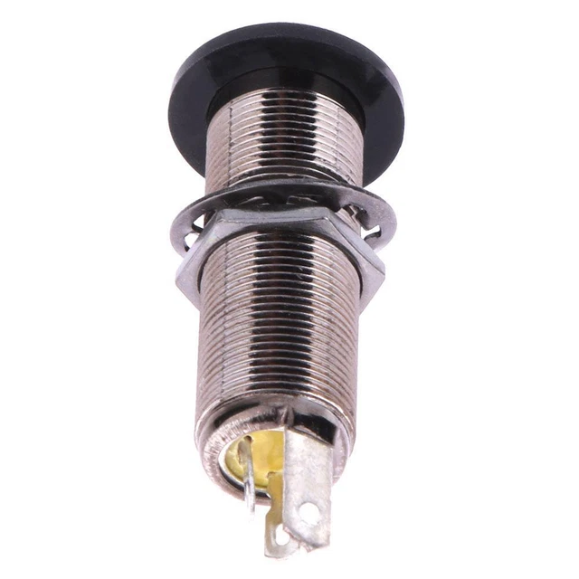 Prise de sortie Jack Long fileté sortie stéréo de cuivre brun 1pcs pour guitare 6