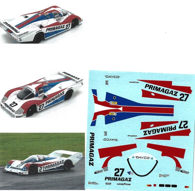 1986 Porsche 956 Primagaz n°12 Le Mans Y324 Spark Model Sparky 1.64