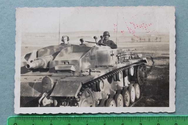 FOTO PHOTO 254801 Panzer Sturmgeschütz Stug tarn camo Tarnlackierung ...