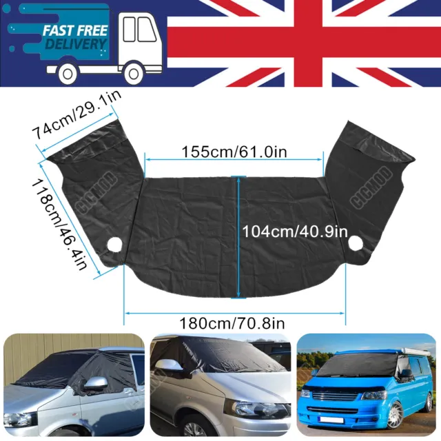 Campervan External Windscreen Window Black Out Thermal Cover Camping For VW T4