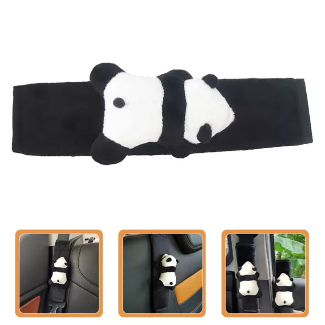 Flannel Panda Safety Belt Car Seat Pad Cover Shoulder Pads for Seatbelt