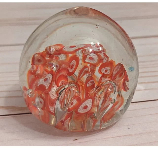 Vintage Art Glass Paperweight