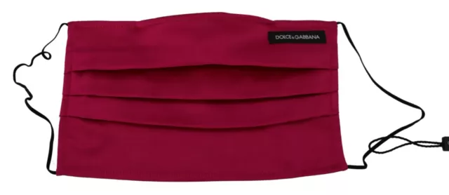Máscara facial DOLCE & GABBANA marrón seda plisada correa elástica talla única 100usd