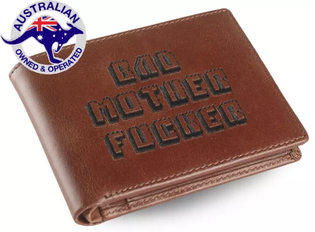 Official PULP FICTION BMF Bad Mother F*cker PREMIUM LEATHER Wallet Credit Card