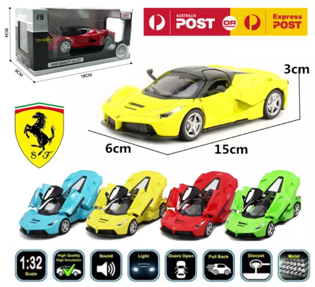 1PC 1:32 LaFerrari Diecast Model Car Pull Back Vehicle Kids Decor Collection Toy