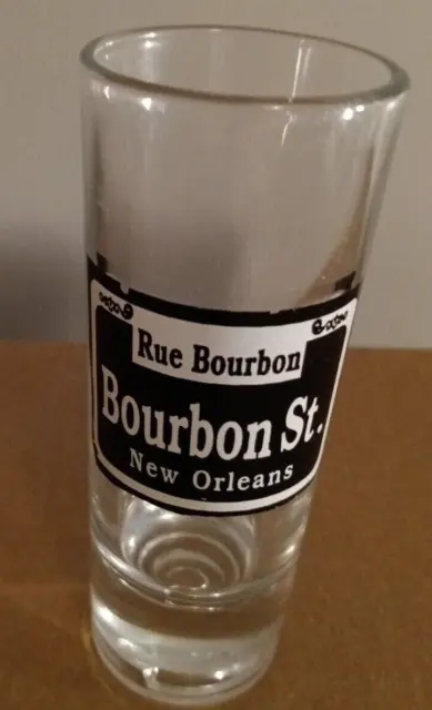 Rue Bourbon Bourbon St. New Orleans Souvenir 4” Shot Glass