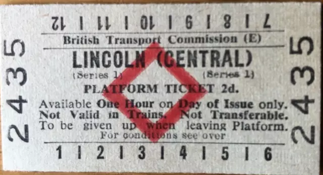 Brb [E] Red Diamond Edmondson Platform Ticket 2435 Lincoln [Central]