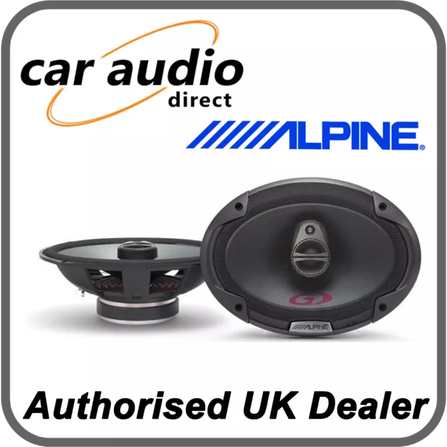 ALPINE SPG-69c3 6x9" 350W 3 Way Car Radio Stereo Audio Speakers Door Shelf New
