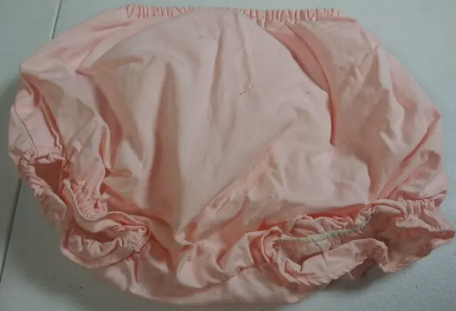 Baby Infant Diaper Cover Pink Ruffle Plastic Inside Nappy Solid Elastic Waist