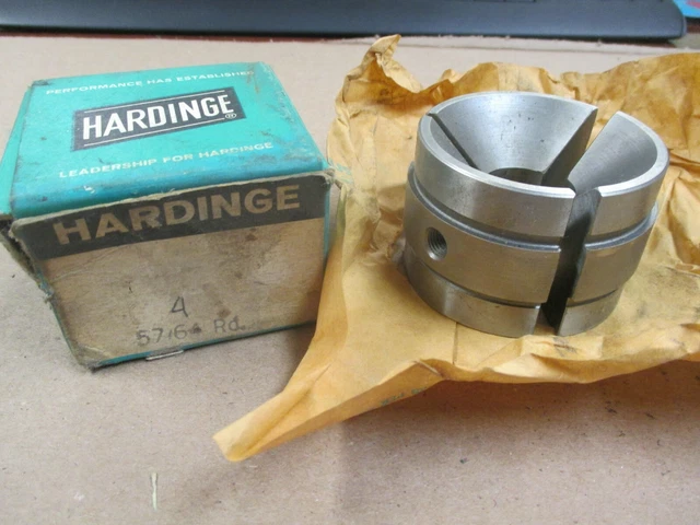 Surplus Hardinge Brand Warner & Swasey #4 Round Smooth 57/64" Collet Pad