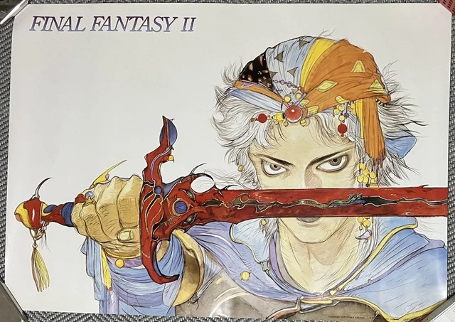 FINAL FANTASY II Poster Yoshitaka Amano Final Fantasy 2 B2