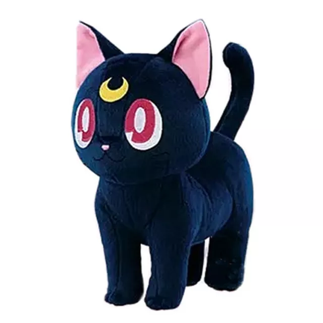 New SAILOR MOON Anime Luna Cat Plush Doll Pillow Stuffed Cosplay Toy Xmas Gift .