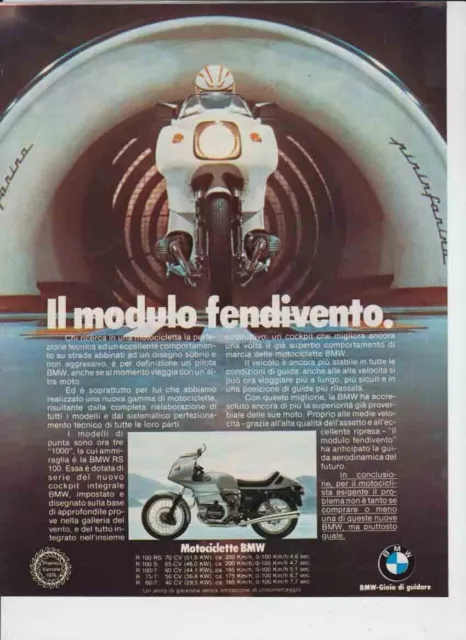 advertising Pubblicità -MOTO BMW  1977-MAXIMOTO MOTOSPORT  EPOCA MOTO VINTAGE