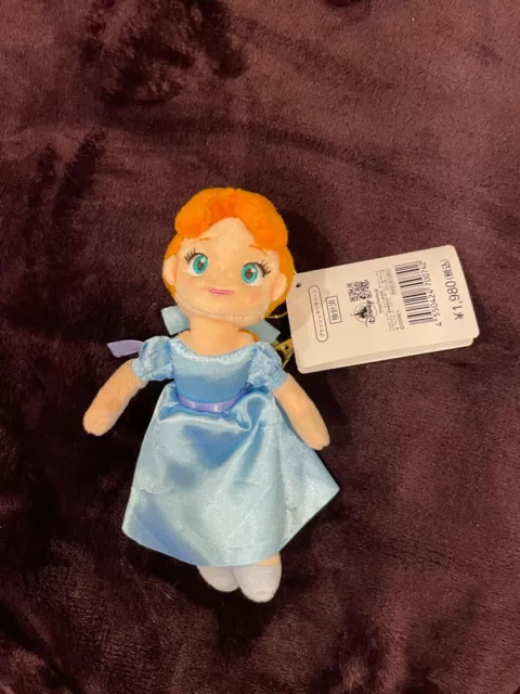 JAPAN DISNEY STORE Wendy Peter Pan Plush Keychain Bag Charm NEW RETIRED Tokyo