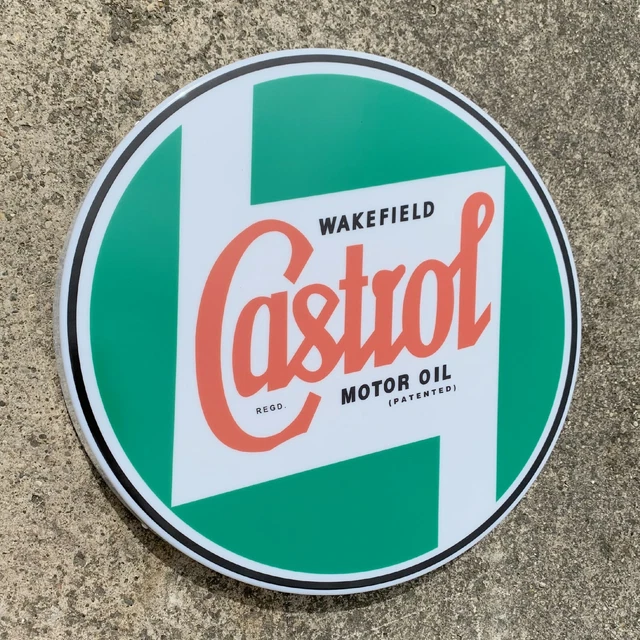 Castrol Motor Oil Led Illuminated Light Box Garage Sign Petrol Gas Automobilia