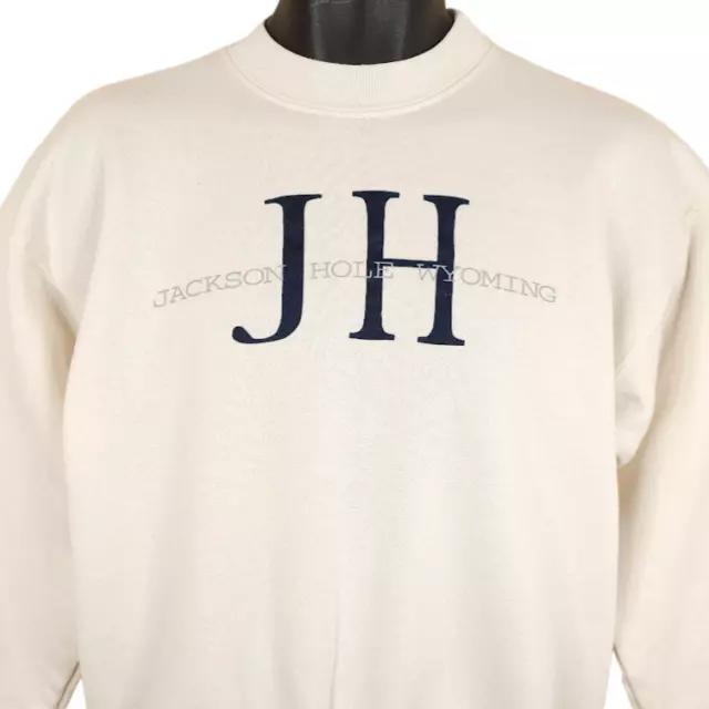 Vintage Jackson Hole Wyoming Sweatshirt Mens Size Large 90s Travel Destination