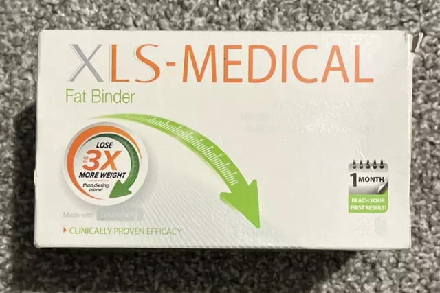 XLS Medical Fat Binder Direct Weight Loss Aid - 180 Tablets 1 Month Supply