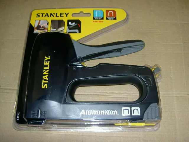 Stanley Flat and Round Cable Staple Gun 2 in 1 STA6CT10X Tacker Tacking Stapler