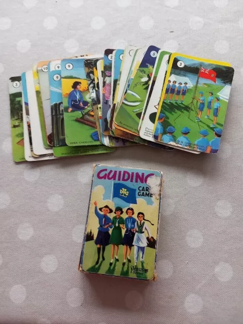 Vintage Girl Guiding Card Game by Pepys from 1950s