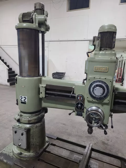 Breda R 1220 MP Radial Arm Drill Press 12 Inch Diameter 28 Inch Swing