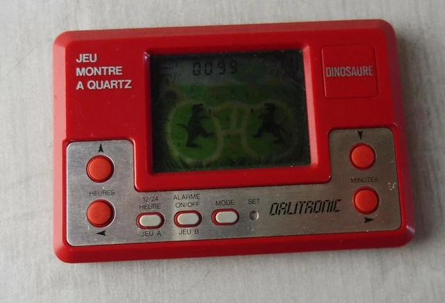 Jeu/montre Orlitronic Tiger – Le Dinosaure, Réf 20.7.720, Occasion