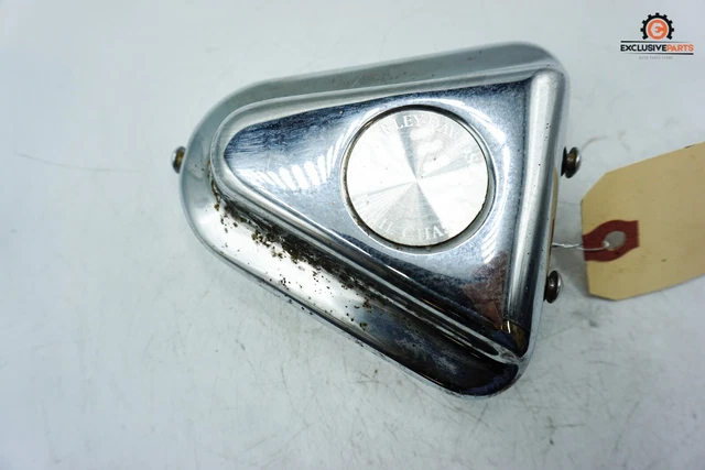 01 Harley-Davidson FLSTFI Fat Boy EFI OEM Chrome Rear Axle Cover Used 1022