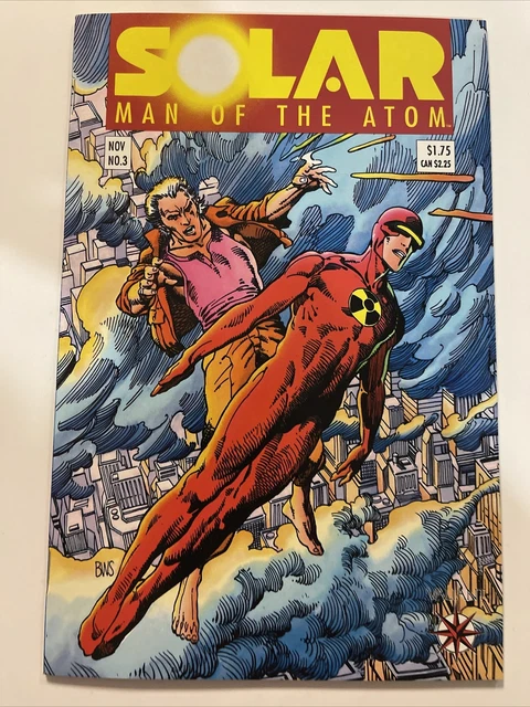 1991 SOLAR MAN OF THE ATOM #3 1st TOYO HARADA NM/VF Hot Key! Valiant Comics 1991