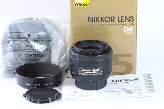 [Almost Unused in Box] Nikon AF-S DX NIKKOR 35mm F1.8G Lens from Japan N939