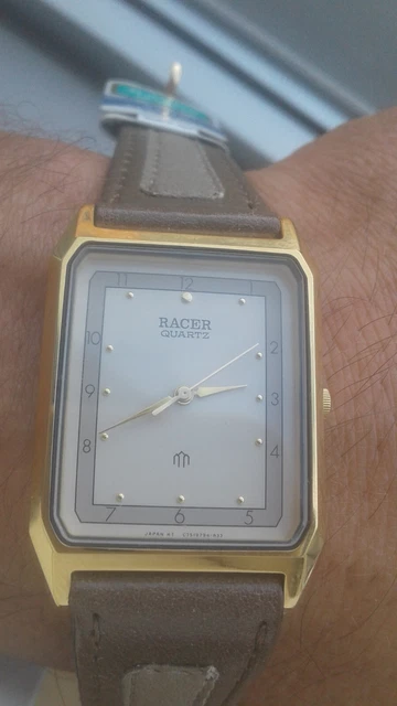 Montre ORIENT SQUARED C75914-45CS DELFIN - Vintage Années 90 - Quartz - Japon - NOS (Neuf Old Stock)