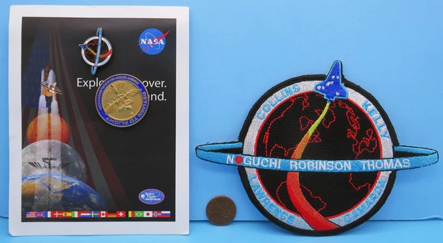 NASA STS-114 Space Shuttle DISCOVERY Trio vtg RETURN TO FLIGHT Pins Patch