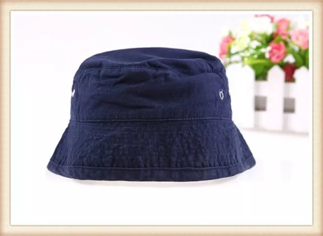 Boys Baby Children Toddlers Kids Denim Cotton Bucket Travel Beach Sun Hat Cap