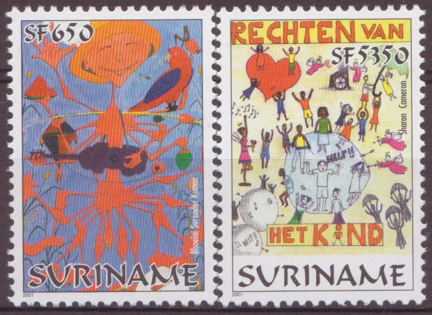 Surinam - Suriname Issue 2001 (1113-1114) Children Welfare