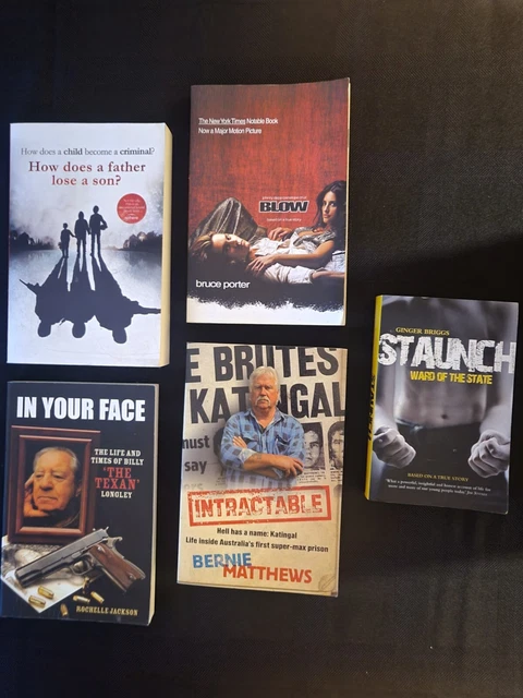 TRUE CRIME/BIOGRAPHY BOOKS: Blow, In Your Face, Staunch, Intractable ...