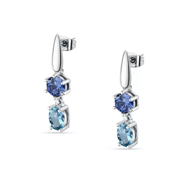 Boucles D'Oreilles Morellato Femme Couleurs Acier/Pierres Bleu SAVY24