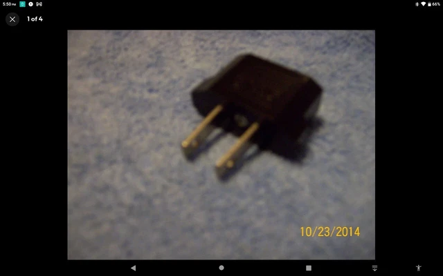 PLUG ADAPTER EU EUROPE TO US USA CANADA 220V to 110V for Travel