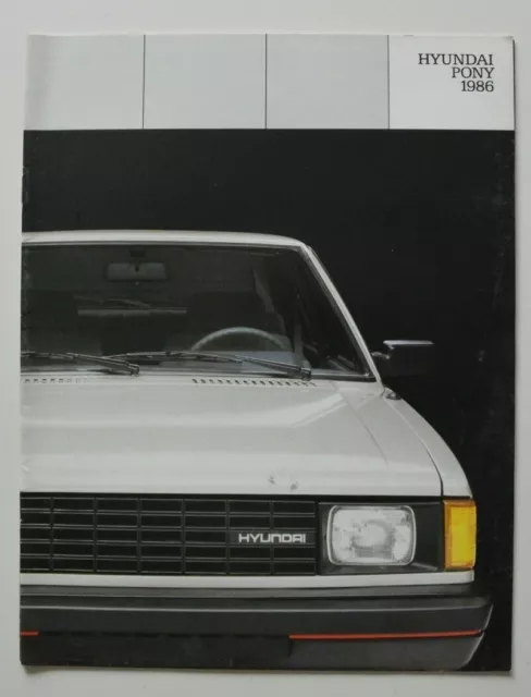 HYUNDAI PONY 1986 dealer brochure catalog - French - Canada
