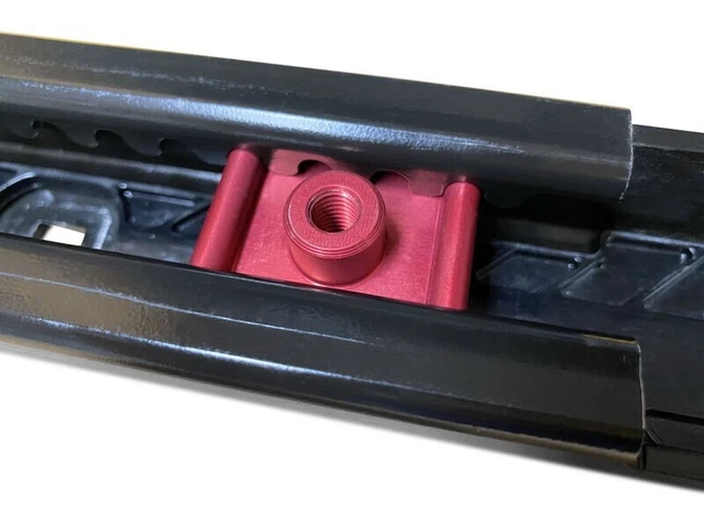 Twowinds - Kit Sujeción Carga al Riel 7h5883084c Compatible con VW T5 T6 Multivan California Caravelle - Tornillo Fijación - Base Protección Raíl - Anclaje MercancíaCarril - Amarre Seguro Equipaje