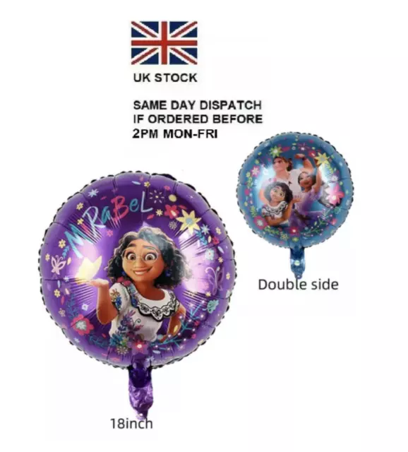 18" Disney Pixar’s Encanto Double Sided Foil Balloon Birthday Party Deco UK