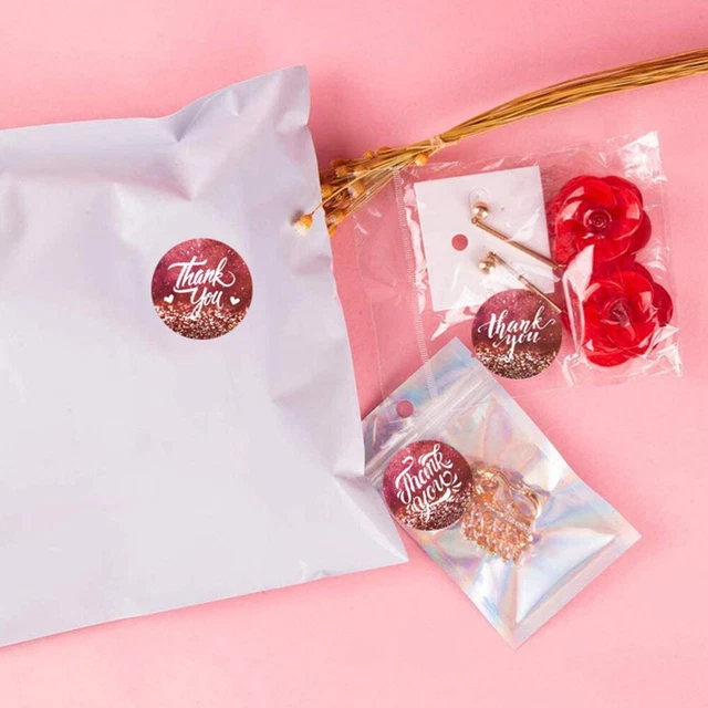 Präsentieren Geschenk Aufkleber Danke Kreis Etiketten Abdichtung Paster 11